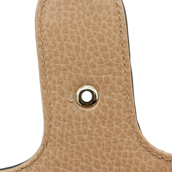 Gucci  Interlocking GG Small Dollar Calfskin Leather Crossbody Bag Beige - Picture 12 of 16